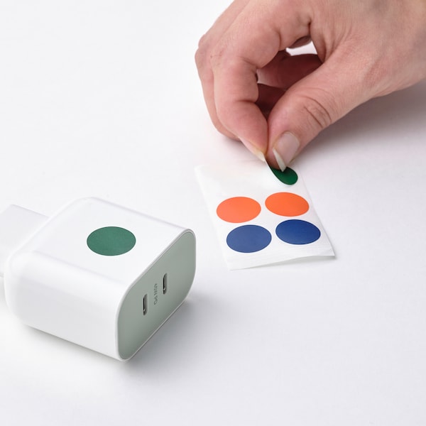 IKEA SJÖSS 45W 2-port USB-C charger, fast charging, Ikea Ireland | 1953SEQUZ