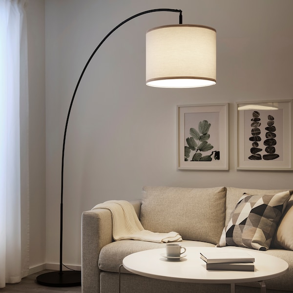 IKEA SKAFTET floor lamp base, arched, black, Ikea Ireland | 4506MOHSW