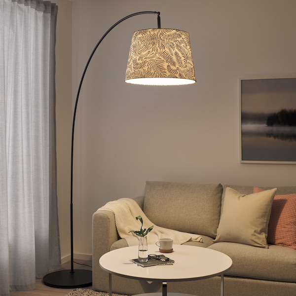 IKEA SKAFTET floor lamp base, arched, black, Ikea Ireland | 4506MOHSW