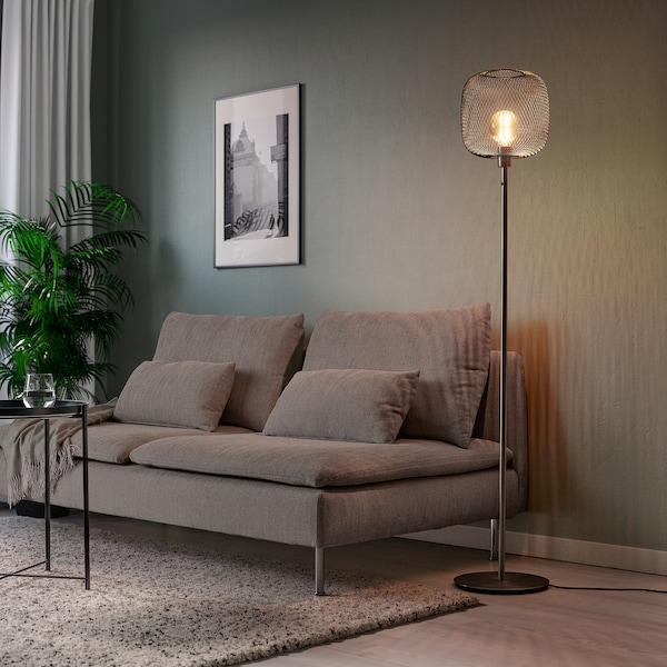 IKEA SKAFTET floor lamp base, nickel plated, Ikea Ireland | 8593HJESM
