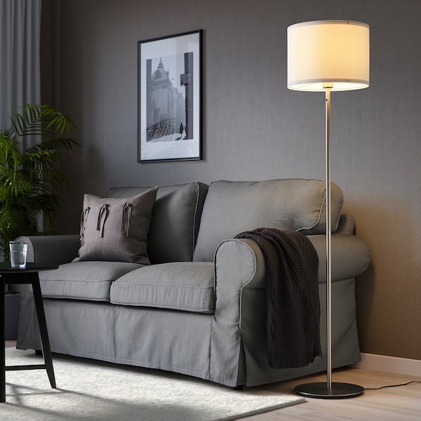 IKEA SKAFTET floor lamp base, nickel plated, Ikea Ireland | 8593HJESM