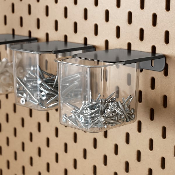 IKEA SKÅDIS container with lid, 3 pack Gray, Ikea Ireland | 6713ZDCTM