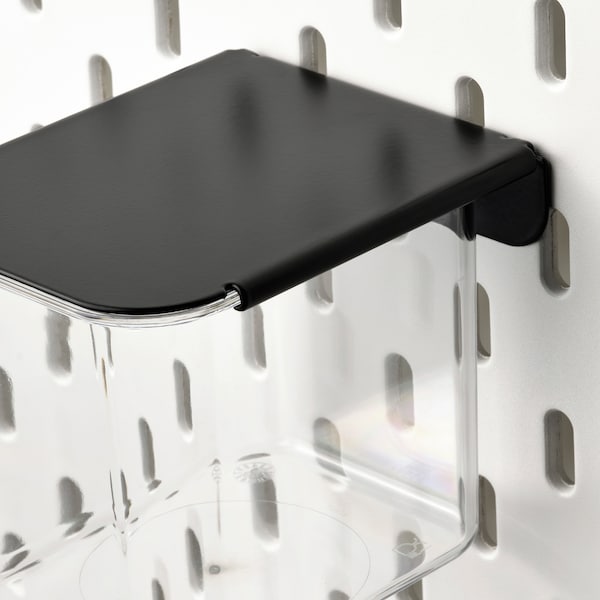 IKEA SKÅDIS container with lid, 3 pack Transparent / Black, Ikea Ireland | 7948UPZXR