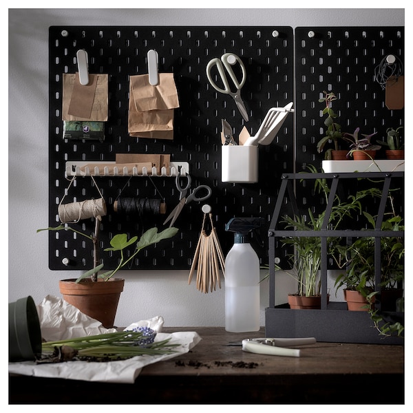IKEA SKÅDIS pegboard, 22x22 in Black, Ikea Ireland | 8197HOLIU