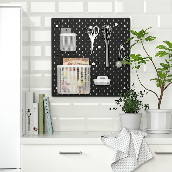 IKEA SKÅDIS pegboard, 22x22 in Black, Ikea Ireland | 8197HOLIU