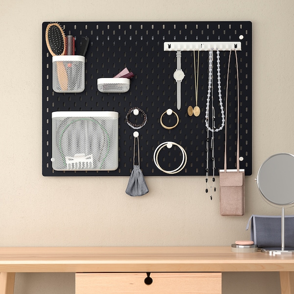 IKEA SKÅDIS pegboard, black, 30x22 in, Ikea Ireland | 9865OYERU