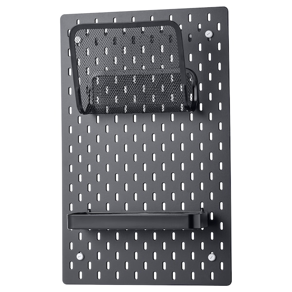 IKEA SKÅDIS pegboard combination, 14 ¼x22 in Black, Ikea Ireland | 0793QUXCE