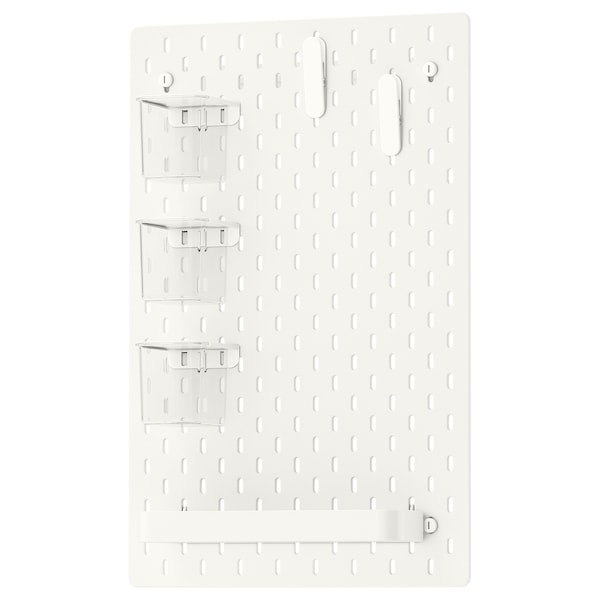 IKEA SKÅDIS pegboard combination, 14 ¼x22 in White, Ikea Ireland | 5749VJPDF