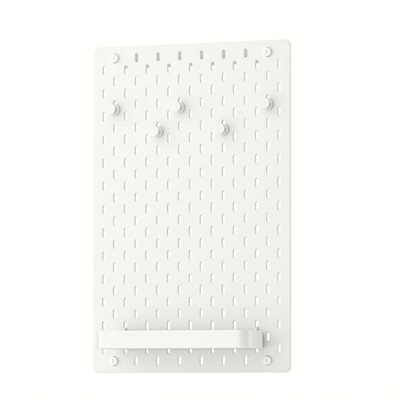 IKEA SKÅDIS pegboard combination, 14 ¼x22 in White, Ikea Ireland | 4925DHCGX