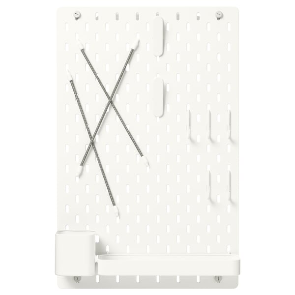 IKEA SKÅDIS pegboard combination, 14 ¼x22 in White, Ikea Ireland | 2346BRMNP