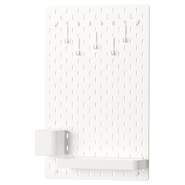 IKEA SKÅDIS pegboard combination, 14 ¼x22 in White, Ikea Ireland | 2906TWSVO