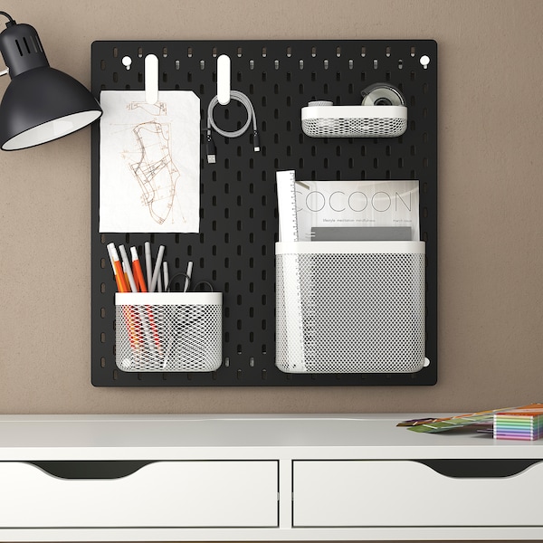 IKEA SKÅDIS pegboard combination, 22x22 in Black, Ikea Ireland | 3278WHBYK