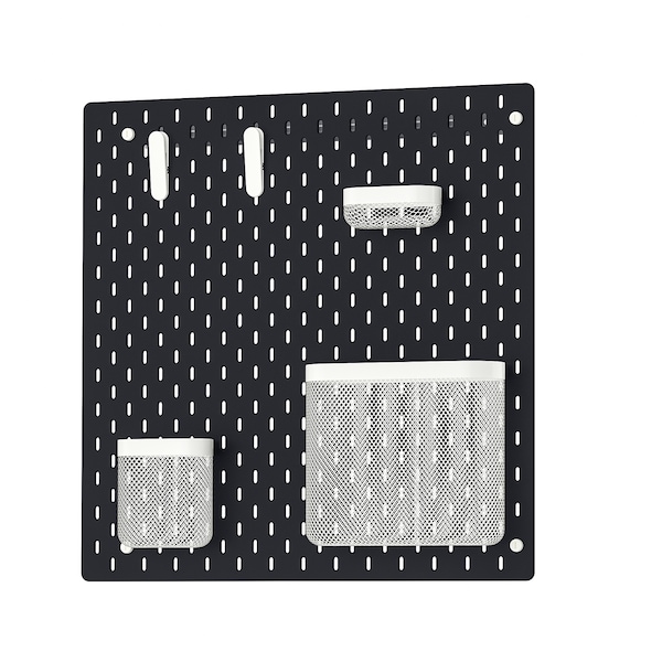 IKEA SKÅDIS pegboard combination, 22x22 in Black, Ikea Ireland | 3278WHBYK