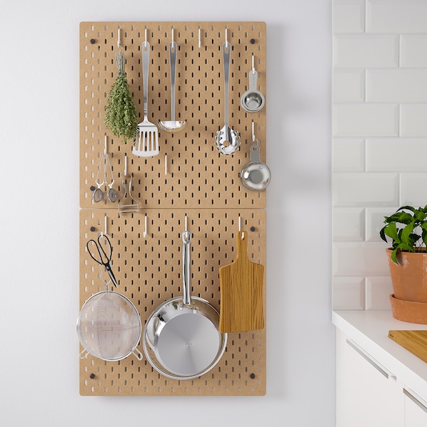 IKEA SKÅDIS pegboard combination, 22x44 in Wood, Ikea Ireland | 5842SPNXO