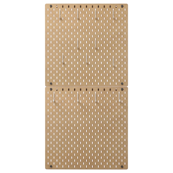 IKEA SKÅDIS pegboard combination, 22x44 in Wood, Ikea Ireland | 5842SPNXO