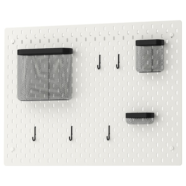 IKEA SKÅDIS pegboard combination, 30x22 in White, Ikea Ireland | 4506CPYEJ