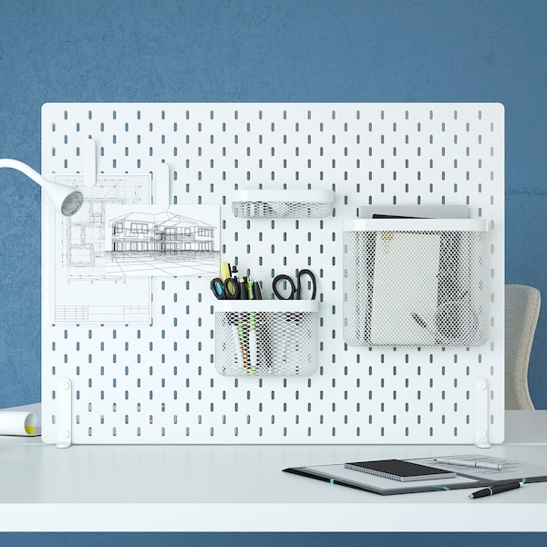 IKEA SKÅDIS pegboard combination, 30x22 in White, Ikea Ireland | 5032WVEBS