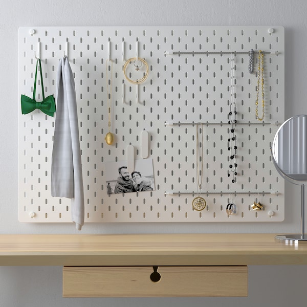 IKEA SKÅDIS pegboard combination, 30x22 in White, Ikea Ireland | 4392XZOBJ