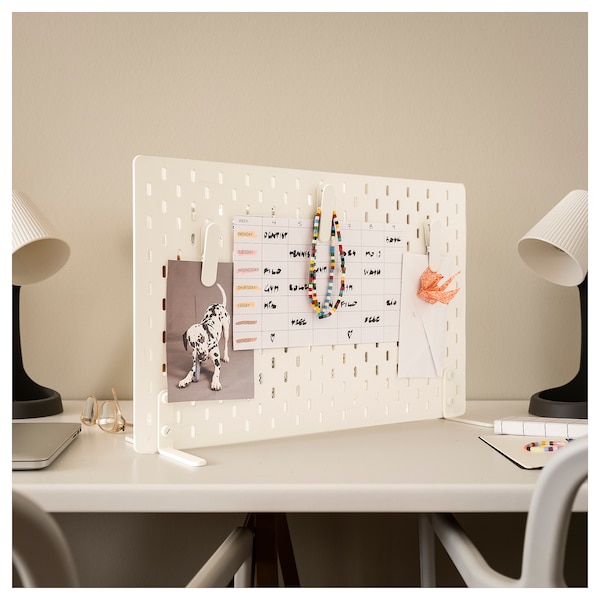 IKEA SKÅDIS pegboard combination, white, 22x14 ½ in, Ikea Ireland | 5861RXLVQ