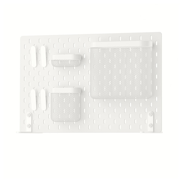 IKEA SKÅDIS pegboard combination, white, 22x14 ½ in, Ikea Ireland | 5861RXLVQ