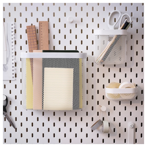 IKEA SKÅDIS storage basket White, Ikea Ireland | 2843LCBNP