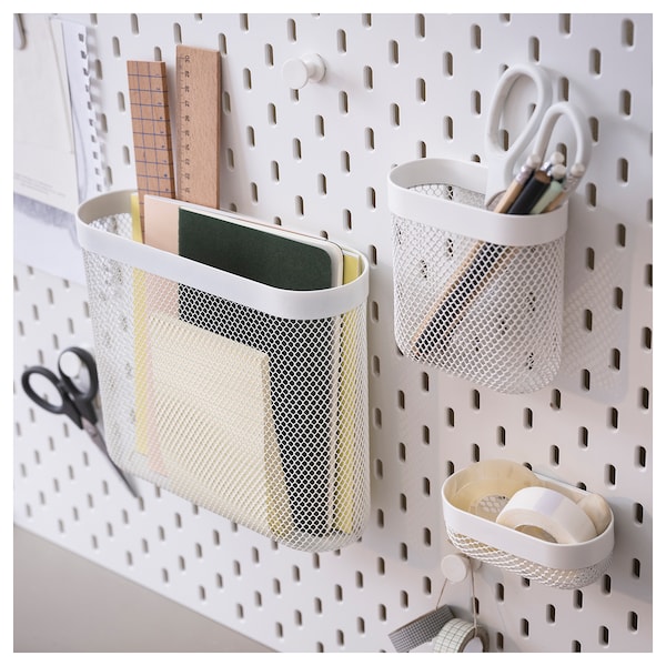 IKEA SKÅDIS storage basket White, Ikea Ireland | 2843LCBNP