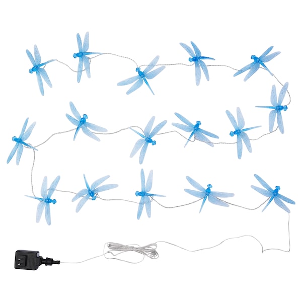 IKEA SKINA LED string light w/16lights,outdoor Dragonfly, Ikea Ireland | 1473XLKHE