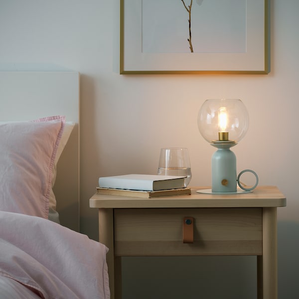IKEA ÅSKMULLER table lamp, 9 in Gray / Green, Ikea Ireland | 4125VIYUG