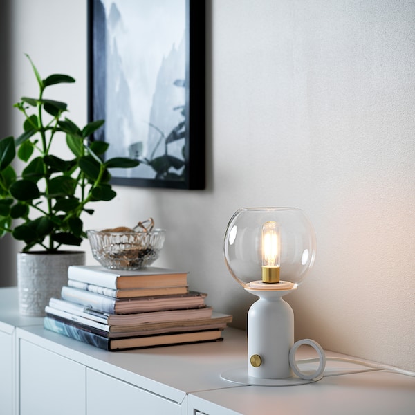 IKEA ÅSKMULLER table lamp, 9 in White, Ikea Ireland | 8026ANROZ