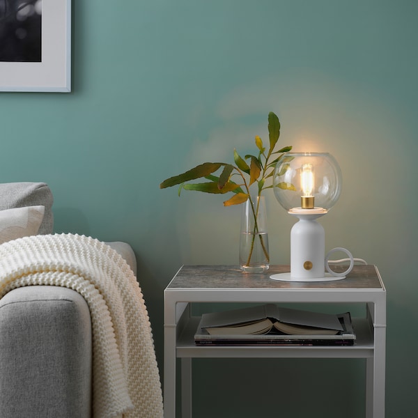 IKEA ÅSKMULLER table lamp, 9 in White, Ikea Ireland | 8026ANROZ