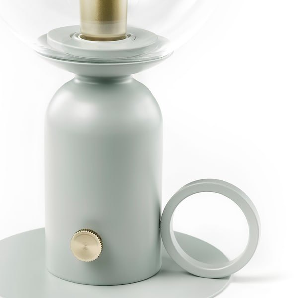 IKEA ÅSKMULLER table lamp with LED bulb, 9 in Gray / Green, Ikea Ireland | 4735EBXHR