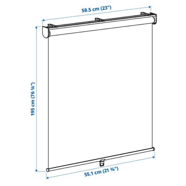 IKEA SKOGSKLÖVER roller blind, white, 23x76 ¾ in, Ikea Ireland | 0213DLZTB