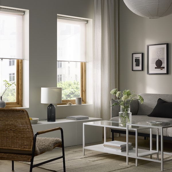 IKEA SKOGSKLÖVER roller blind, white, 30x76 ¾ in, Ikea Ireland | 1073TXOLG