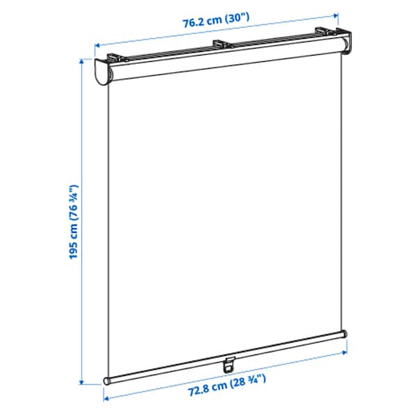 IKEA SKOGSKLÖVER roller blind, white, 30x76 ¾ in, Ikea Ireland | 1073TXOLG