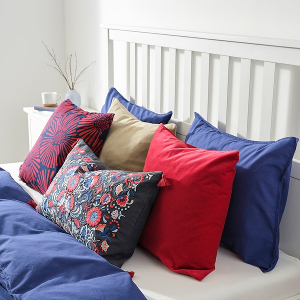 IKEA SKOGSKORN cushion, dark gray/multicolor, 16x26 in, Ikea Ireland | 6078UXFCL
