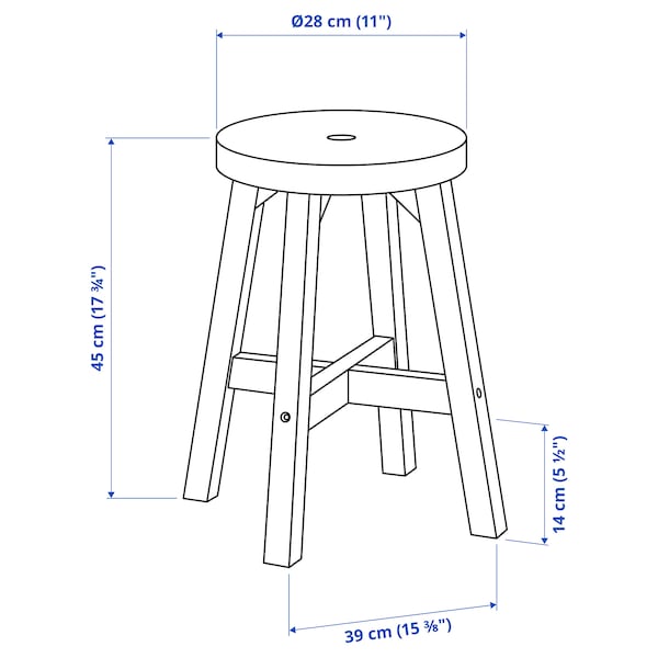 IKEA SKOGSTA Stool, acacia, Ikea Ireland | 0361UEQAR