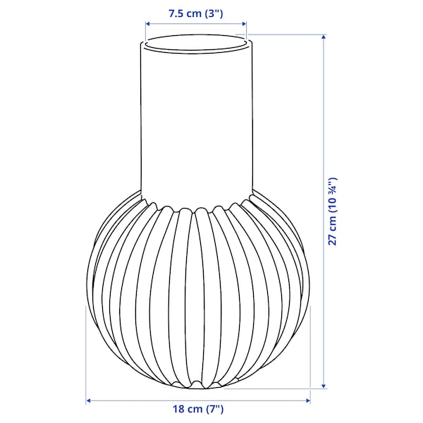 IKEA SKOGSTUNDRA vase, 10 ¾ in Black, Ikea Ireland | 3792VOLKQ