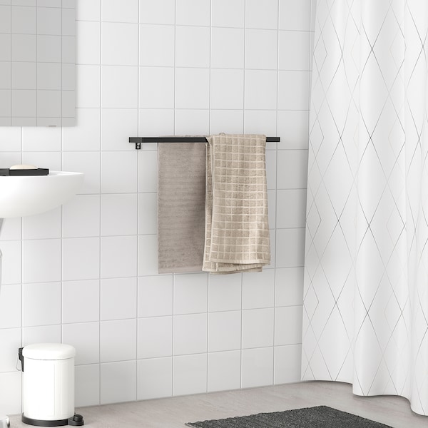 IKEA SKOGSVIKEN towel rail, black, 23 ½ in, Ikea Ireland | 9615WVHTN