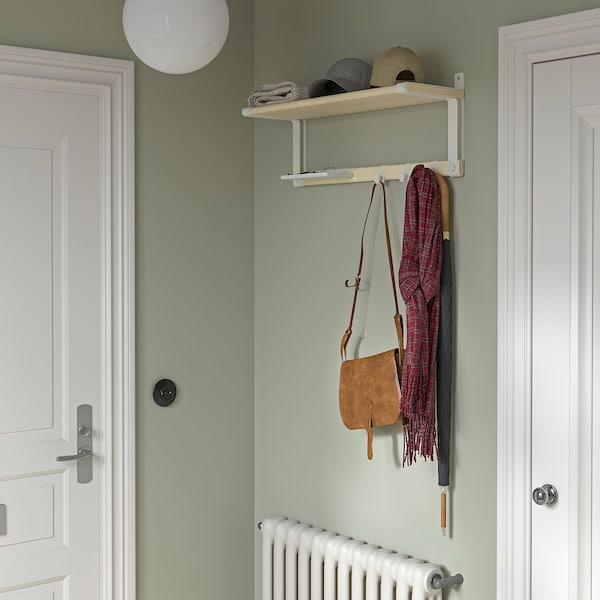 IKEA SKOMAKARE wall shelf, white/aspen, 25 5/8x10 1/4 in, Ikea Ireland | 6984SDEJG