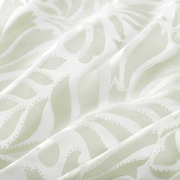 IKEA SKÄREFLY sheer curtains, 1 pair, 57x98 in Green, Ikea Ireland | 3451HEKDX