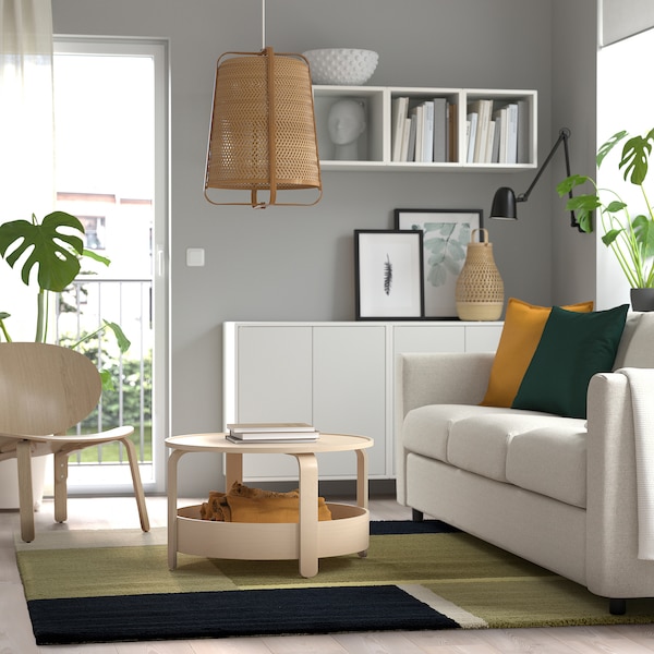 IKEA SKRIFTSPRÅK rug, low pile, 5'7 inx7'10 in Beige / Green / Dark Blue, Ikea Ireland | 5841XQDBV