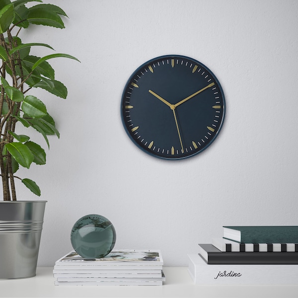 IKEA SKÄRIG wall clock, blue, 10 ¼ in, Ikea Ireland | 1720ITGAS