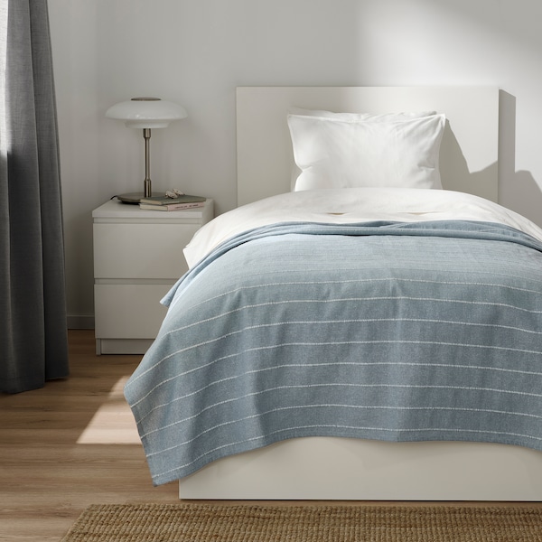 IKEA SKÄRMLILJA bedspread, 59x98 in Light Blue, Ikea Ireland | 7259ECDPM