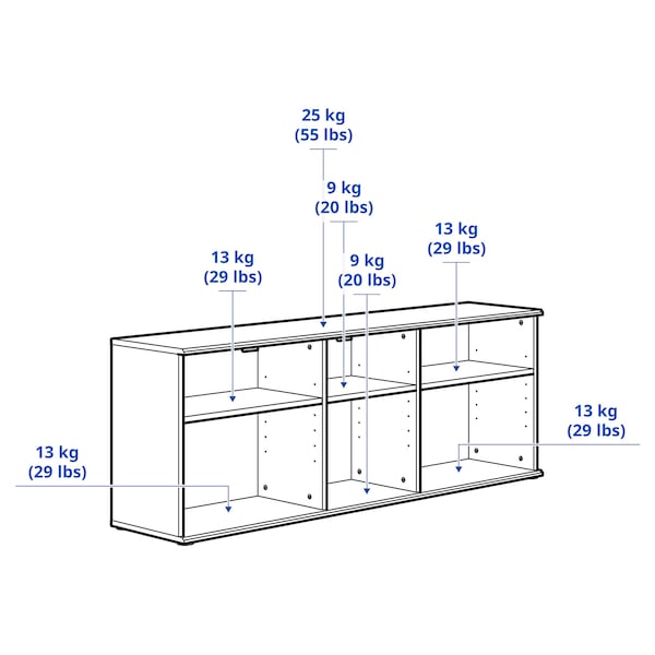 IKEA SKRUVBY TV unit, 61 3/8x14 3/4x23 5/8 in Black / Blue, Ikea Ireland | 8347FGAXV