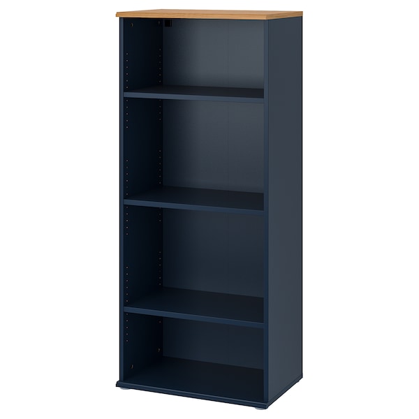 IKEA SKRUVBY bookcase, 23 5/8x55 1/8 in Black / Blue, Ikea Ireland | 5814VMIUD