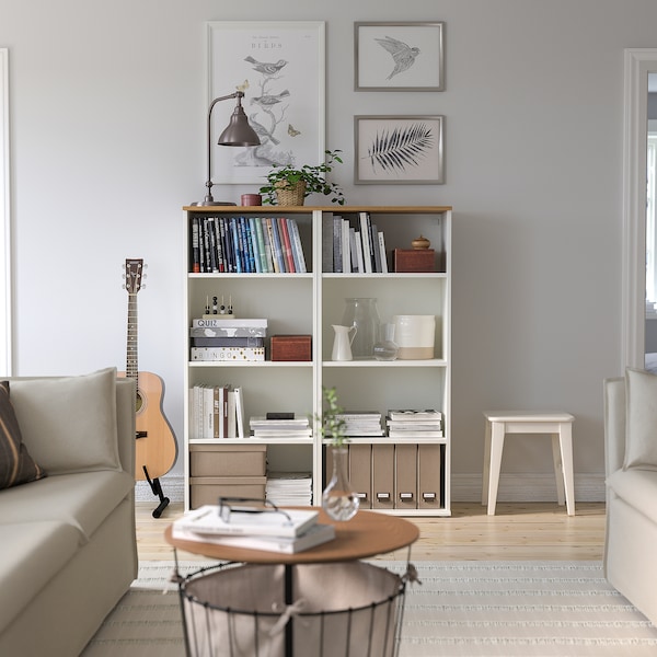 IKEA SKRUVBY bookcase, 23 5/8x55 1/8 in White, Ikea Ireland | 7518PKVME