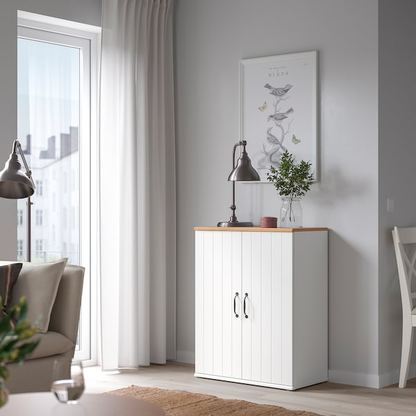 IKEA SKRUVBY cabinet with doors, 27 1/2x35 3/8 in White, Ikea Ireland | 5134TJLPS