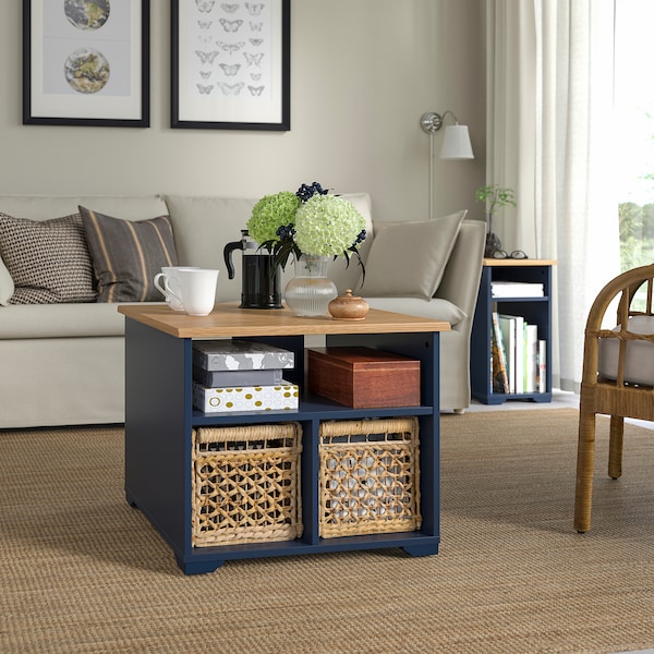 IKEA SKRUVBY coffee table, 23 5/8x23 5/8 in Black / Blue, Ikea Ireland | 0985KTUDH