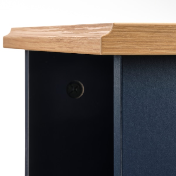 IKEA SKRUVBY side table, 15 3/4x12 5/8 in Black / Blue, Ikea Ireland | 3562TMASK