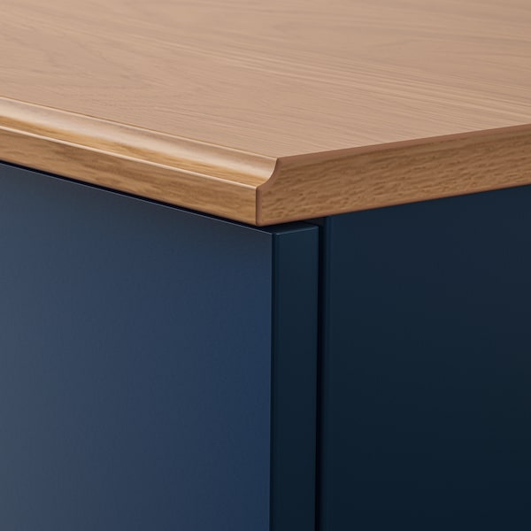 IKEA SKRUVBY sideboard, 47 1/4x14 3/4x35 3/8 in Black / Blue, Ikea Ireland | 3514ZMYAL